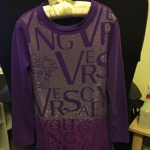 Young Versace purple midi dress, size 6